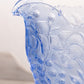Vintage LE Smith Large Blue Floral Dogwood Pitcher