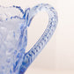 Vintage LE Smith Large Blue Floral Dogwood Pitcher