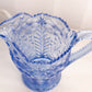 Vintage LE Smith Large Blue Floral Dogwood Pitcher