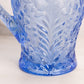 Vintage LE Smith Large Blue Floral Dogwood Pitcher
