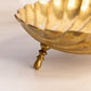 Vintage Large Brass Shell Dish with 3 Legs
