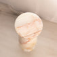 Tall Cream Onyx Stone Vase