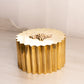 Vintage Medium Brass Tea Hinge Lid Caddy with Grapes and Leaves on Top