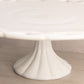 Vintage Large White Milk Glass Cake Stand with Lattice Edge