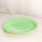 Vintage McKee Glass Laurel Oval Jadeite Uranium Tray Plate Floral Border (Glows)