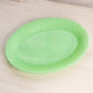 Vintage McKee Glass Laurel Oval Jadeite Uranium Tray Plate Floral Border (Glows)