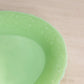 Vintage McKee Glass Laurel Oval Jadeite Uranium Tray Plate Floral Border (Glows)