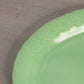 Vintage McKee Glass Laurel Oval Jadeite Uranium Tray Plate Floral Border (Glows)