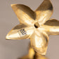 Vintage Medium Brass Floral Candlestick