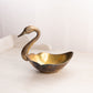 Vintage Medium Brass Swan Dish