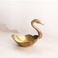 Vintage Medium Brass Swan Dish