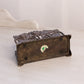 Vintage Medium Brass Bronze Tone Floral Sunflower Napkin Letter Holder