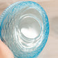 Vintage Medium Oval Blue Glass Lion Lidded Dish