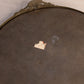 Vintage Medium Round Silver Tone Plateau Mirror Tray with Burst Designs
