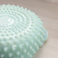 Vintage Medium Square Edge Mint Green Milk Glass Hobnail Bowl