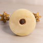 Vintage Mini Small Brass Double Candleholder with Stone Base