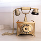 Vintage Onyx Phone with Gold Tone Accents