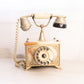 Vintage Onyx Phone with Gold Tone Accents