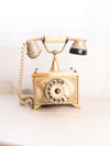 Vintage Onyx Phone with Gold Tone Accents
