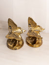 Vintage Philadelphia Manufacturing Company Brass Butterfly Bookends