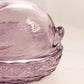 Vintage Purple LE Smith Glass Lidded Bunny on Nest Dish
