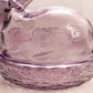 Vintage Purple LE Smith Glass Lidded Bunny on Nest Dish