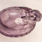 Vintage Purple LE Smith Glass Lidded Bunny on Nest Dish