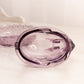 Vintage Purple LE Smith Glass Lidded Bunny on Nest Dish
