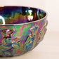 Vintage Signed Levay Glass Amethyst Carnival Glass Nude Ladies Dancing Bowl