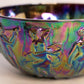 Vintage Signed Levay Glass Amethyst Carnival Glass Nude Ladies Dancing Bowl