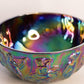 Vintage Signed Levay Glass Amethyst Carnival Glass Nude Ladies Dancing Bowl