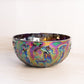 Vintage Signed Levay Glass Amethyst Carnival Glass Nude Ladies Dancing Bowl
