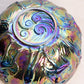 Vintage Signed Levay Glass Amethyst Carnival Glass Nude Ladies Dancing Bowl