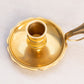 Vintage Small Brass Chamber Stick with Fancy Handle