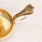 Vintage Small Brass Chamber Stick with Fancy Handle