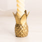 Vintage Small Brass Pineapple Candleholder