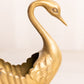 Vintage Small Brass Detailed Swan Dish