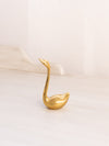Extra Small Small Brass Swan Figurine