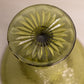 Vintage Small Dark Green Compote with Diamond Designs