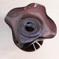 Vintage Small Dark Purple Amethyst Compote with Ruffle Edge