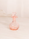 Vintage Small Pink Bottle with Triangular Stopper