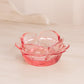 Vintage Viking Small Pink Glass Flower Leaf Ashtray Trinket Dish