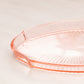 Vintage Small Pink Glass Oval Tray Dish