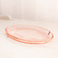 Vintage Small Pink Glass Oval Tray Dish