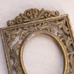 Vintage Small Rectangular Brass Picture Frame with Fancy Designs (Made in Italy)