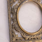Vintage Small Rectangular Brass Picture Frame with Fancy Designs (Made in Italy)