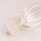 Vintage Tall Clear Glass Perfume Bottle with Gold Tone Accents (Broken Piece)