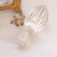Vintage Tall Clear Glass Perfume Bottle with Gold Tone Accents (Broken Piece)