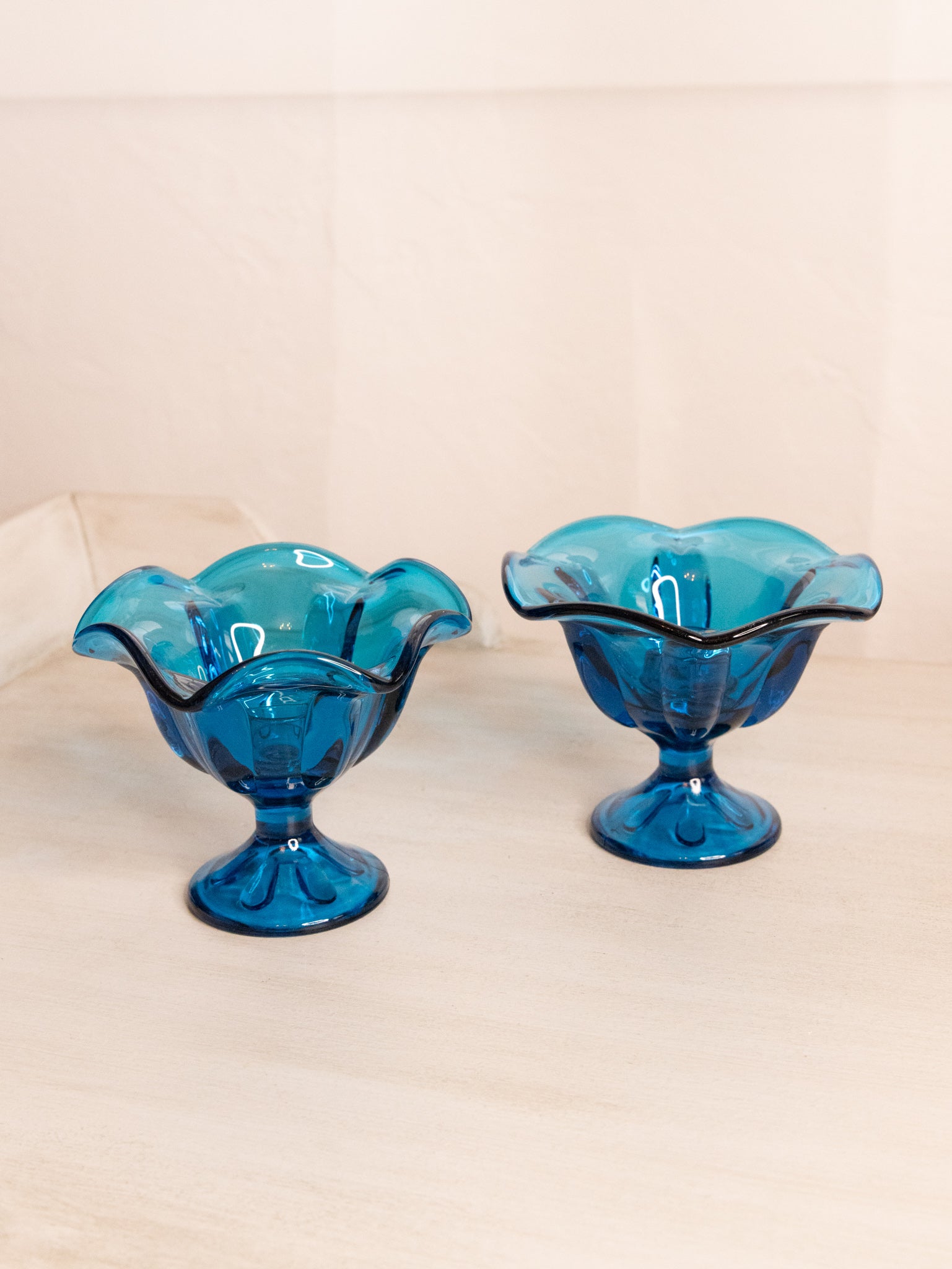 Vintage Viking Glass Dark Blue Epic Taper Candleholder – Gem Finds