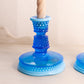 Vintage Westmoreland Glass Blue Opalescent Hobnail Candlestick
